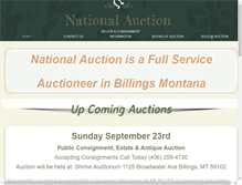 Tablet Screenshot of nationalauctionusa.com